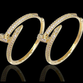 Luxe Nail Hoop Earrings