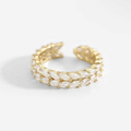 Luxe Double Row Crystal Ring