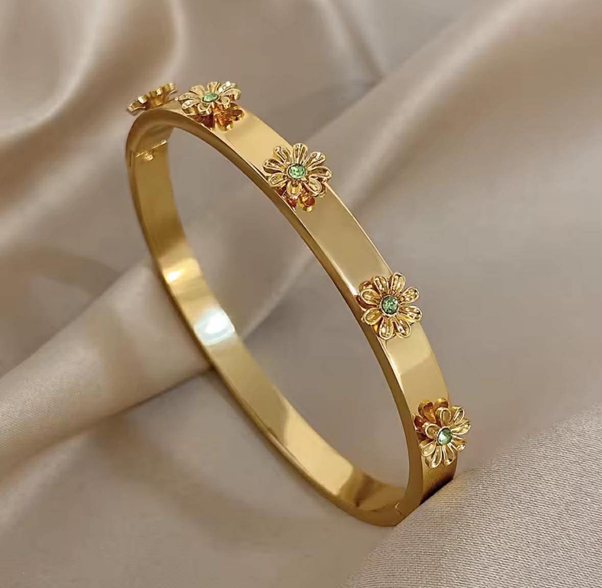 Golden Bloom Bangle