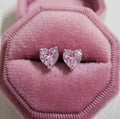 Blush Heart Stud Earrings